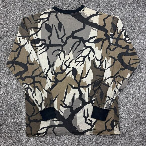 Vintage Predator Camo Shirt Mens Large Brown Long Sleeve Camouflage Hunting - Picture 5 of 6